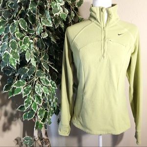 Nike Therma-FIt Lime Green Fleece Jacket Size L